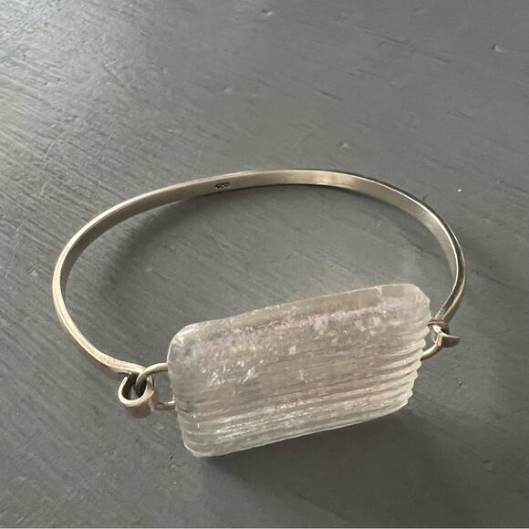 925 Sterling Silver Bangle Bracelet - Picture 7 of 10